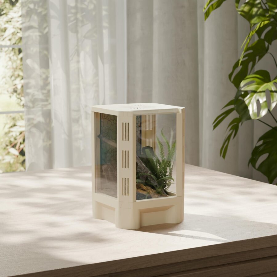 Terrarium Terradise 10x10x15cm - Beżowe. Nowoczesne, designerskie Terrarium.